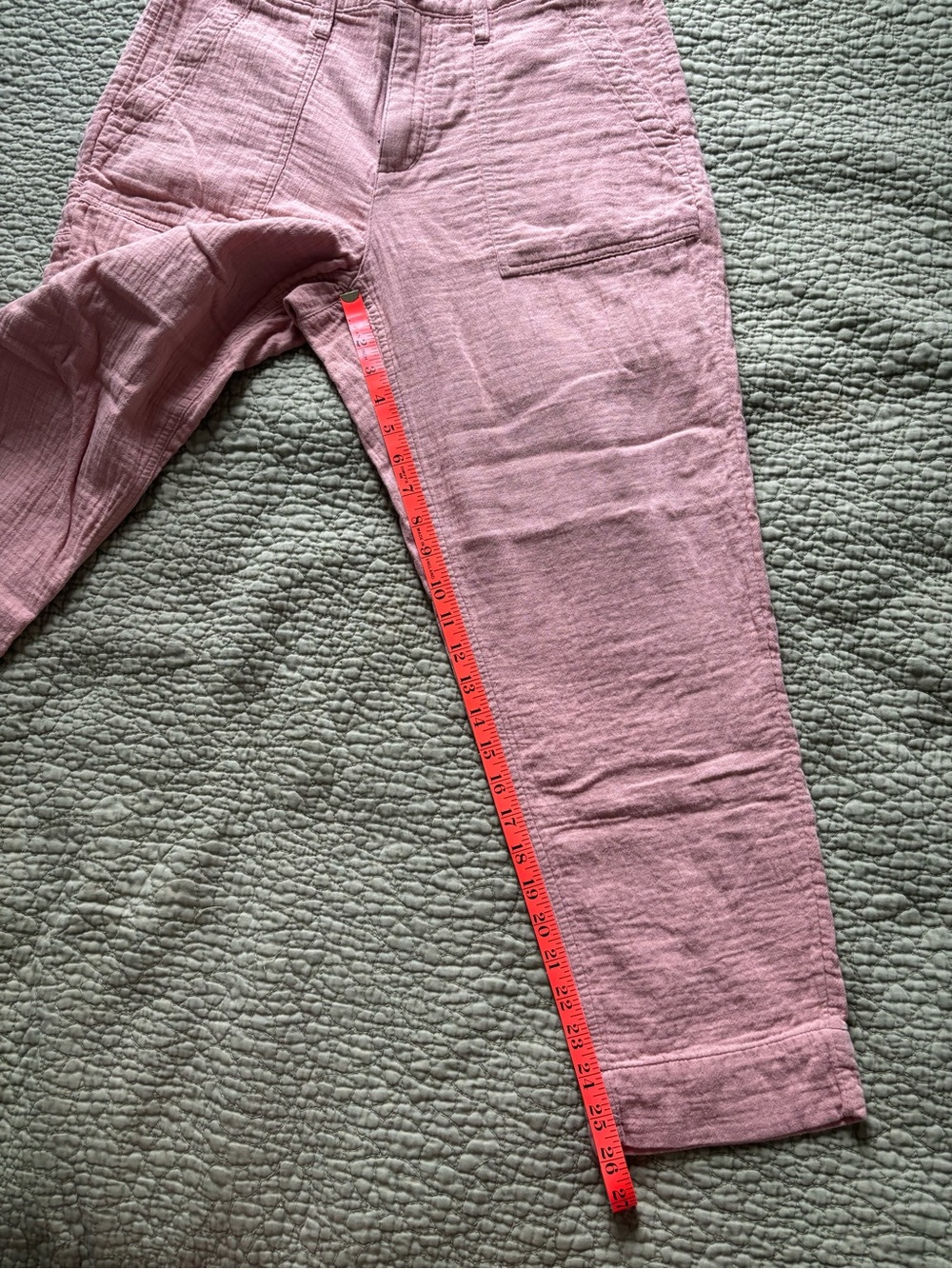 Old Navy Pale Pink Cotton Gauze Pants 10 - Picture 9 of 10